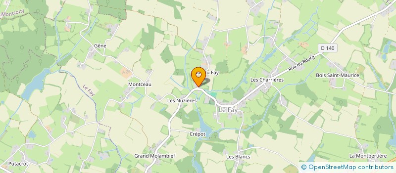 localisation de l'entreprise MADAME ANGELINA HOBREAUX  LE FAY