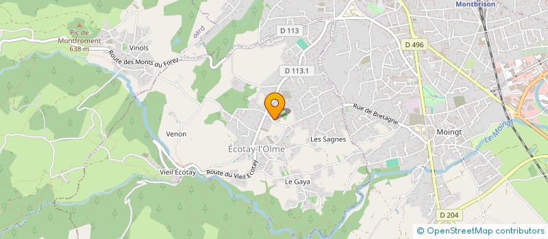 localisation de l'entreprise MADAME ANGELINA ILIC  ECOTAY-L'OLME