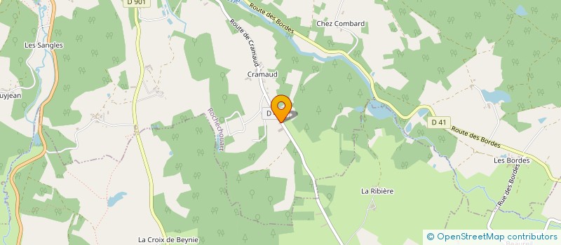 localisation de l'entreprise MADAME ANGELINA JOURDAN  ROCHECHOUART