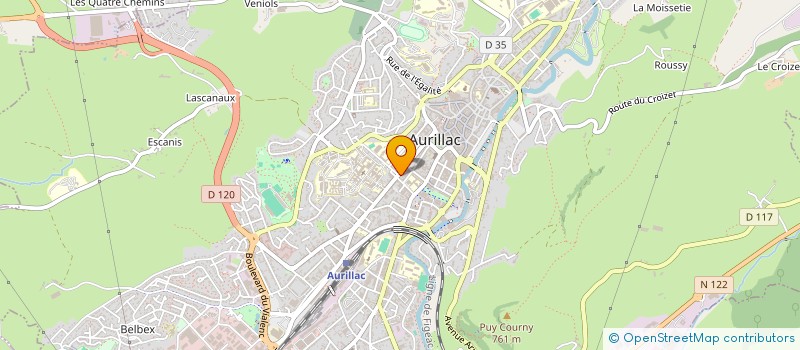 localisation de l'entreprise MADAME ANGELINA LANDREIN à AURILLAC