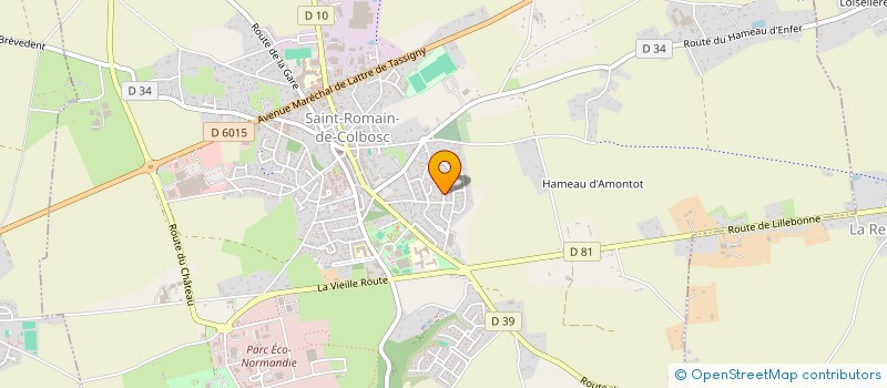 localisation de l'entreprise MADAME ANGELINA MARDON  SAINT-ROMAIN-DE-COLBOSC