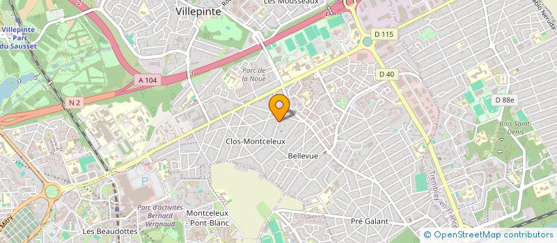 localisation de l'entreprise MADAME ANGELINA MENDY à VILLEPINTE