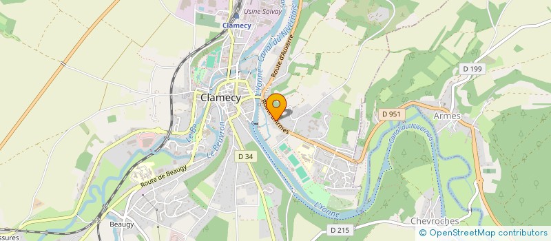 localisation de l'entreprise MADAME ANGELINA MEUNIER à CLAMECY