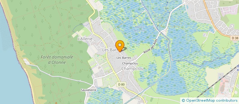 localisation de l'entreprise MADAME ANGELINA MOLLE  LES SABLES D'OLONNE