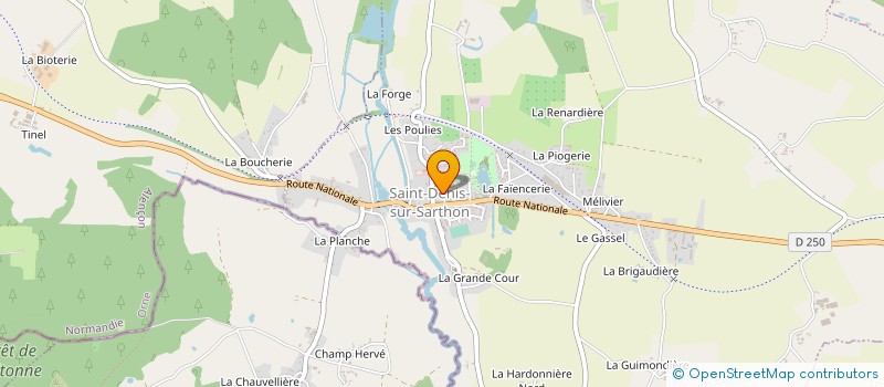 localisation de l'entreprise MADAME ANGELINA MORIN à SAINT-DENIS-SUR-SARTHON