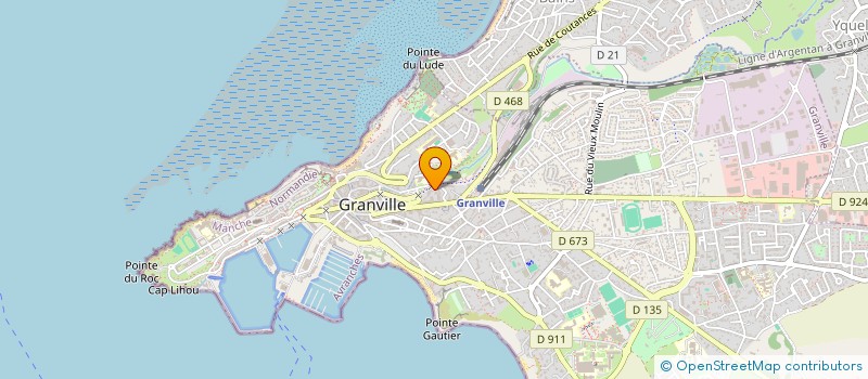 localisation de l'entreprise MADAME ANGELINA ONFROY  GRANVILLE