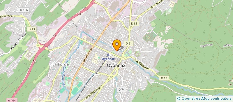 localisation de l'entreprise MADAME ANGELINA PERNOUD à OYONNAX