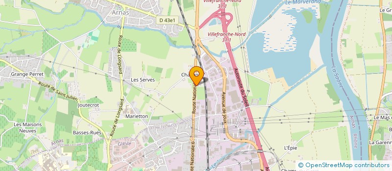 localisation de l'entreprise MADAME ANGELINA PERRIN  VILLEFRANCHE-SUR-SAONE