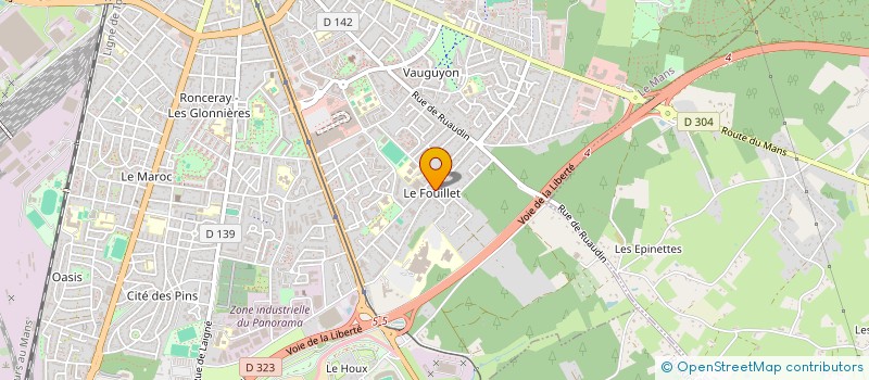localisation de l'entreprise MADAME ANGELINA POUSSIER à LE MANS
