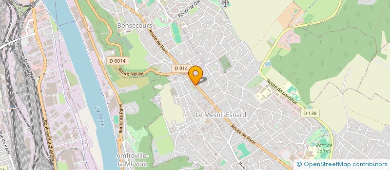 localisation de l'entreprise MADAME ANGELINA SAUNIER  LE MESNIL-ESNARD