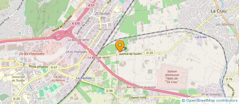 localisation de l'entreprise MADAME ANGELINA SOULLIER  LA CRAU