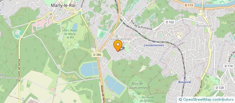 localisation de l'entreprise MADAME ANGELINA TAILLANDIER  LOUVECIENNES