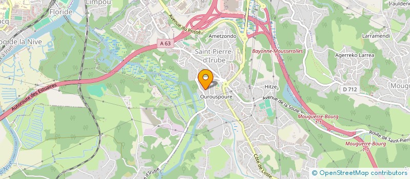 localisation de l'entreprise MADAME ANGELINA TESSIER  SAINT-PIERRE-D'IRUBE