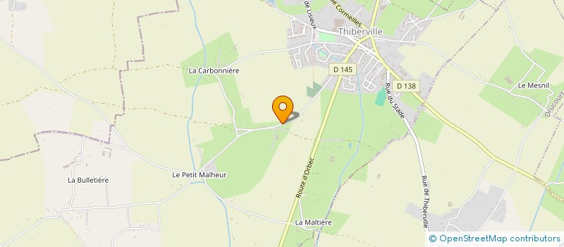 localisation de l'entreprise MADAME ANGELINA VILLEROY  THIBERVILLE