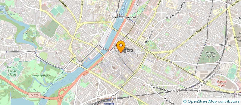 localisation de l'entreprise MADAME ANGELINE ANA'A OWANGA à ANGERS