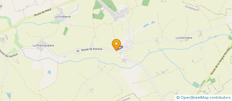 localisation de l'entreprise MADAME ANGELINE BARANGER  GROSBREUIL