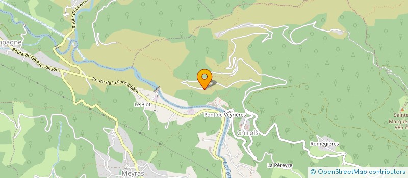 localisation de l'entreprise MADAME ANGELINE BERNE-FAIVRE  CHIROLS