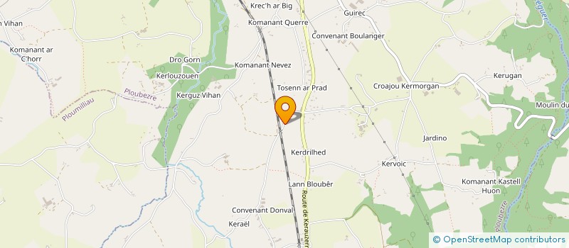 localisation de l'entreprise MADAME ANGELINE BRUNNER  PLOUBEZRE