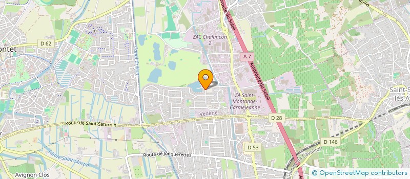 localisation de l'entreprise MADAME ANGELINE CALATAYUD  VEDENE