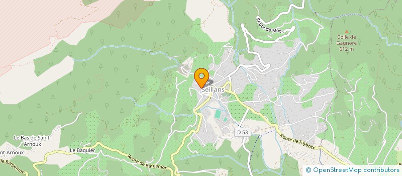 localisation de l'entreprise MADAME ANGELINE CASTAGNA  SEILLANS