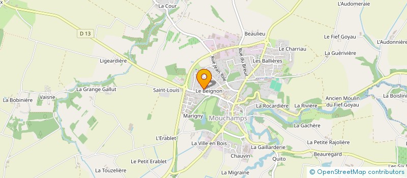 localisation de l'entreprise MADAME ANGELINE CHABOT  MOUCHAMPS