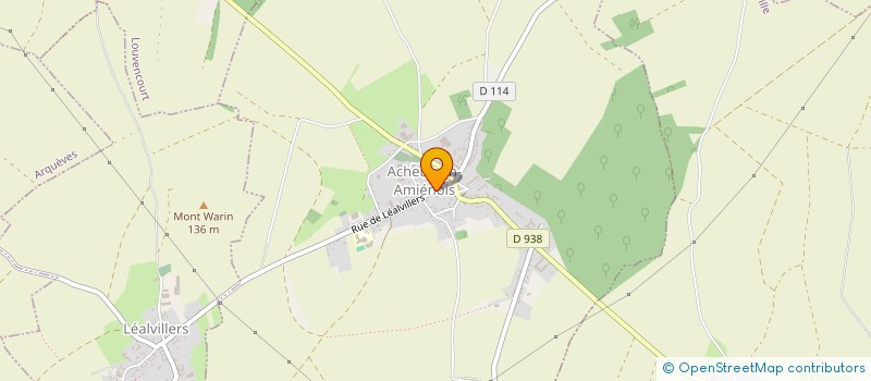 localisation de l'entreprise MADAME ANGELINE CHOQUET à ACHEUX-EN-AMIENOIS