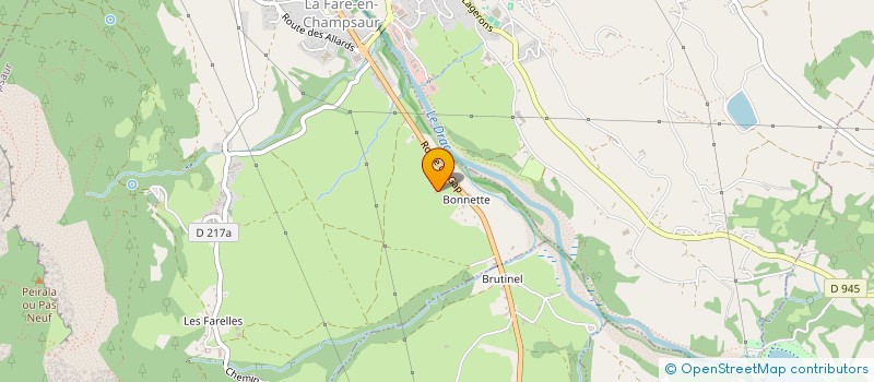 localisation de l'entreprise MADAME ANGELINE CICCHINI  LA FARE-EN-CHAMPSAUR