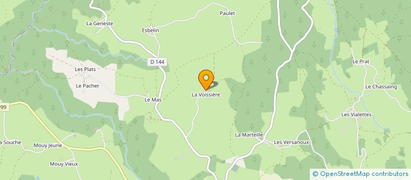 localisation de l'entreprise MADAME ANGELINE COLLANGE  LE VERNET-CHAMEANE