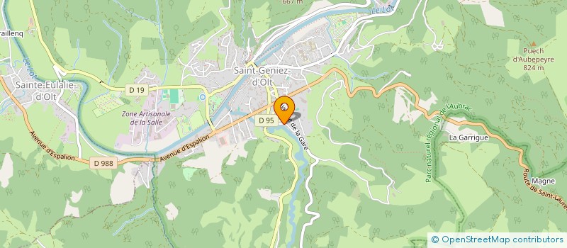 localisation de l'entreprise MADAME ANGELINE COQUELET  SAINT GENIEZ D'OLT ET D'AUBRAC