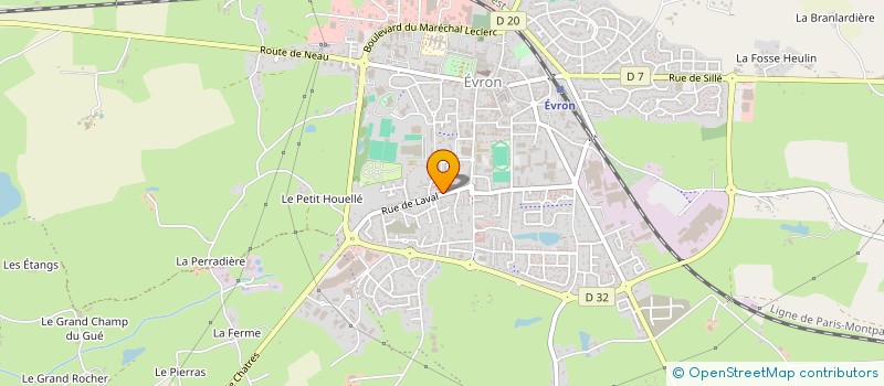 localisation de l'entreprise MADAME ANGELINE DURAND  EVRON