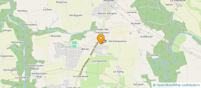 localisation de l'entreprise MADAME ANGELINE FLEGEAU  MELGVEN