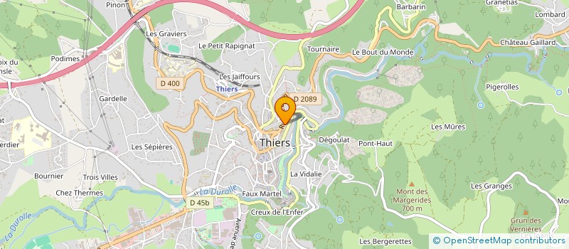 localisation de l'entreprise MADAME ANGELINE GARCIA  THIERS