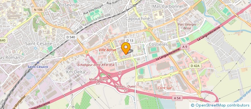 localisation de l'entreprise MADAME ANGELINE GAUBE  NIMES