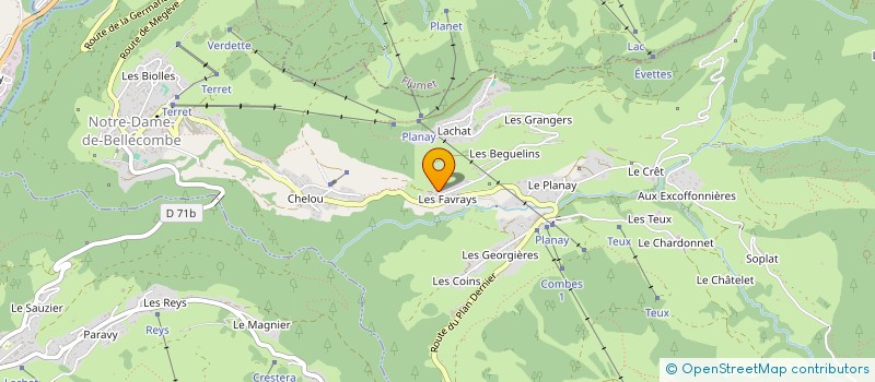 localisation de l'entreprise MADAME ANGELINE GROGNUX à NOTRE-DAME-DE-BELLECOMBE