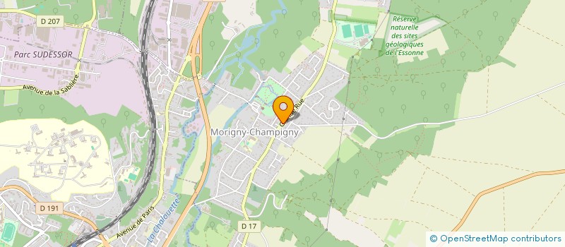 localisation de l'entreprise MADAME ANGELINE HESNAULT  MORIGNY-CHAMPIGNY