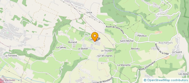 localisation de l'entreprise MADAME ANGELINE JEUDI  AVRESSIEUX