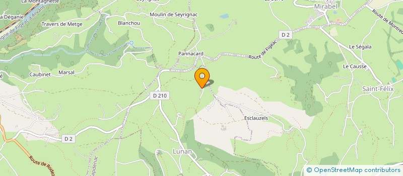 localisation de l'entreprise MADAME ANGELINE LABRO  LUNAN