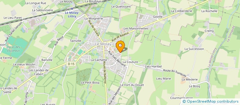 localisation de l'entreprise MADAME ANGELINE LAIR  LE MOLAY-LITTRY