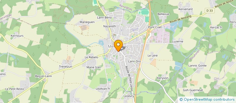 localisation de l'entreprise MADAME ANGELINE LE BORGNE  MERLEVENEZ