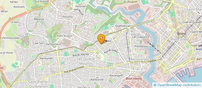 localisation de l'entreprise MADAME ANGELINE LE GRAS  BREST