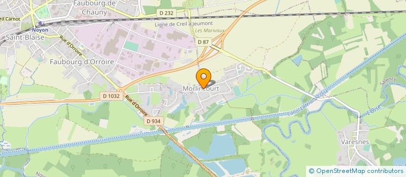 localisation de l'entreprise MADAME ANGELINE LEBEGUE  MORLINCOURT