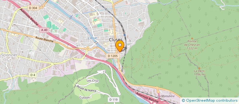 localisation de l'entreprise MADAME ANGELINE LEFEBVRE  CLUSES