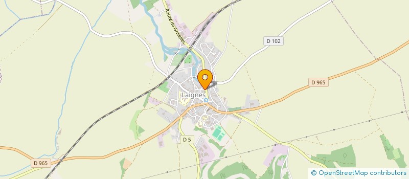 localisation de l'entreprise MADAME ANGELINE LESTROHAN  LAIGNES