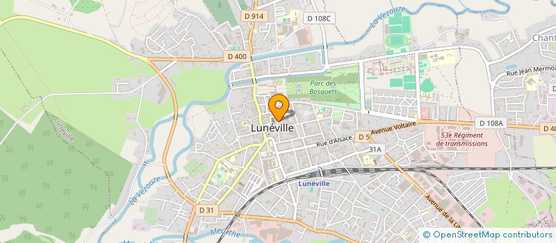 localisation de l'entreprise MADAME ANGELINE LIEGEOIS à LUNEVILLE