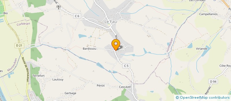 localisation de l'entreprise MADAME ANGELINE MALLET  MONTAUBAN