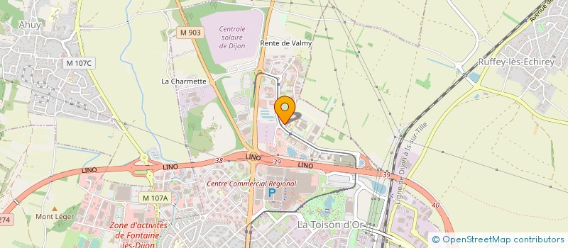localisation de l'entreprise MADAME ANGELINE MARTIN à DIJON