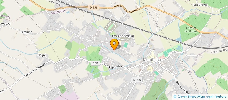 localisation de l'entreprise MADAME ANGELINE MEGE  MONTBETON