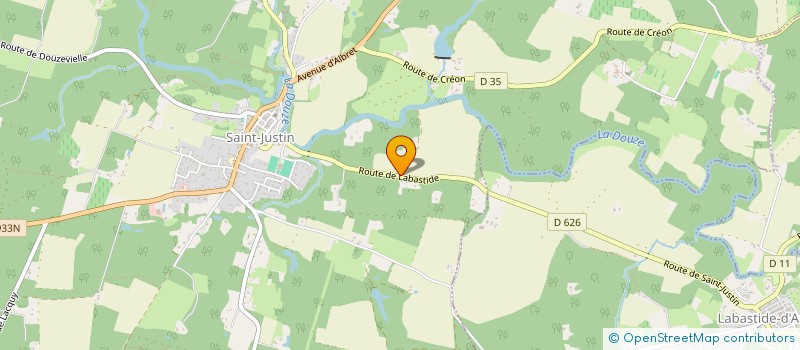 localisation de l'entreprise MADAME ANGELINE MORETTO  SAINT-JUSTIN