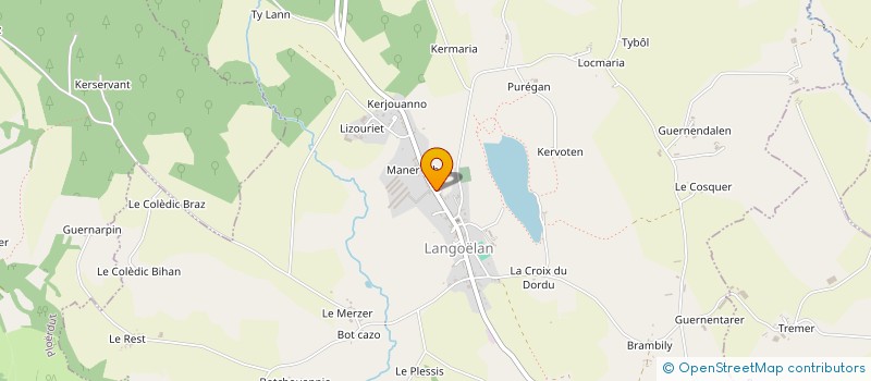 localisation de l'entreprise MADAME ANGELINE NIGET à LANGOELAN
