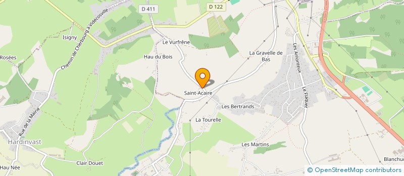 localisation de l'entreprise MADAME ANGELINE PASQUIER  TOLLEVAST